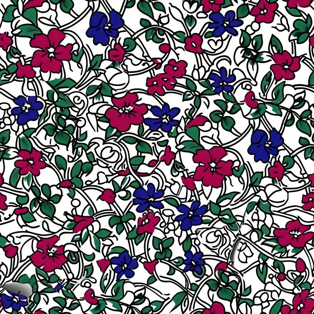 Tulip Tide London Fabrics Floral Pattern 5