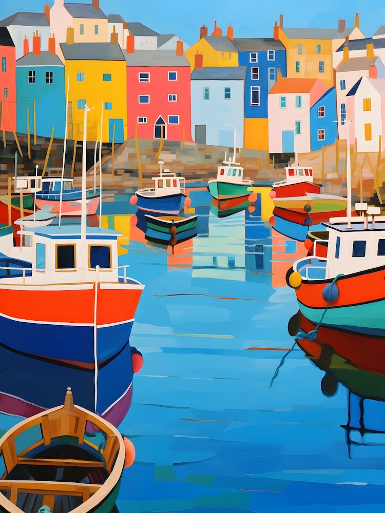 Bright Boats In the Harbour