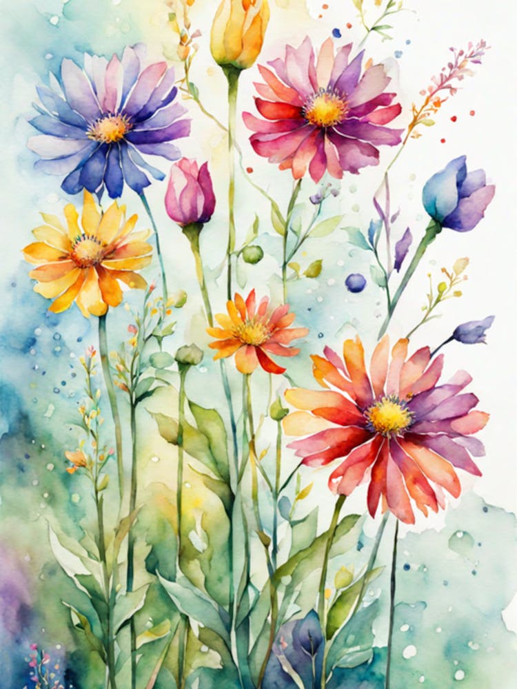 Watercolor Flowers 14