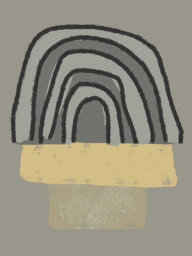 Mushroom Abstract Artwork