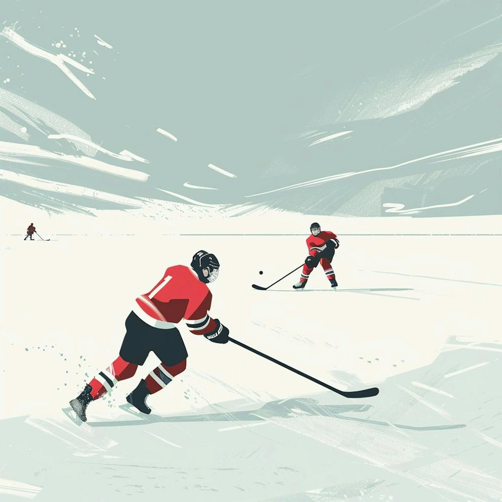 A Ice Hockey Match Minimal Illustration 1718700936 2