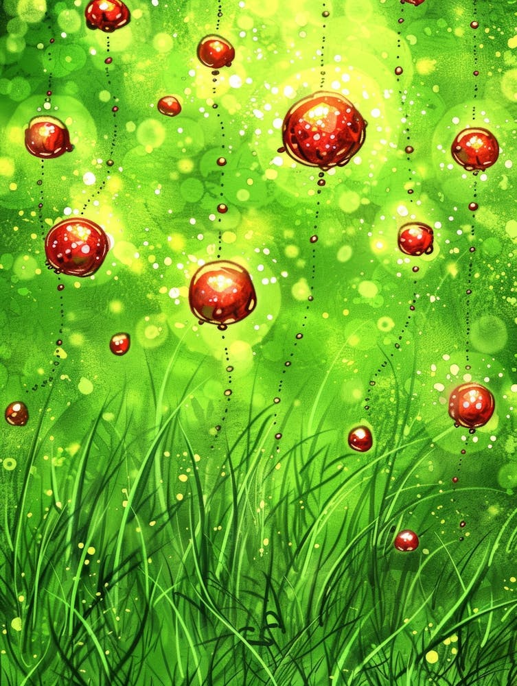 Christmas Tree In The Grass