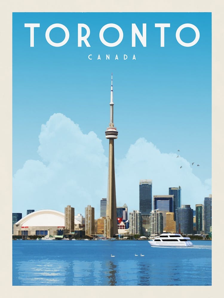 Toronto Canada Travel Poster