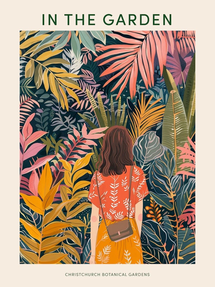 In The Garden Poster Christchurch Botanical Gardens