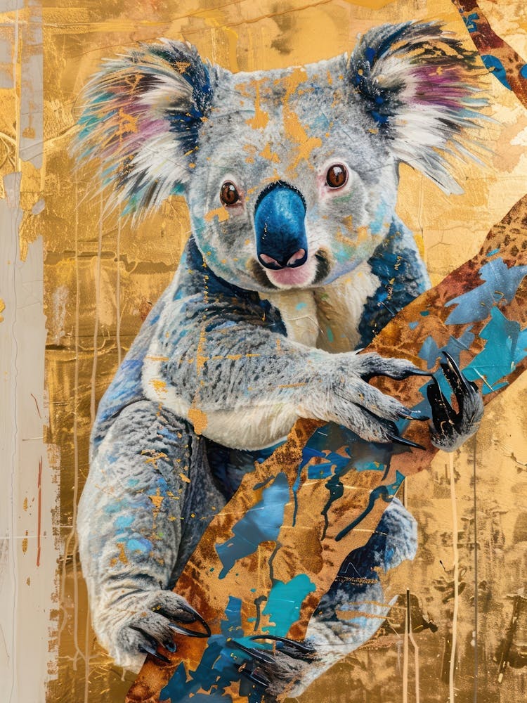 Koala Gold Effect Collage 4