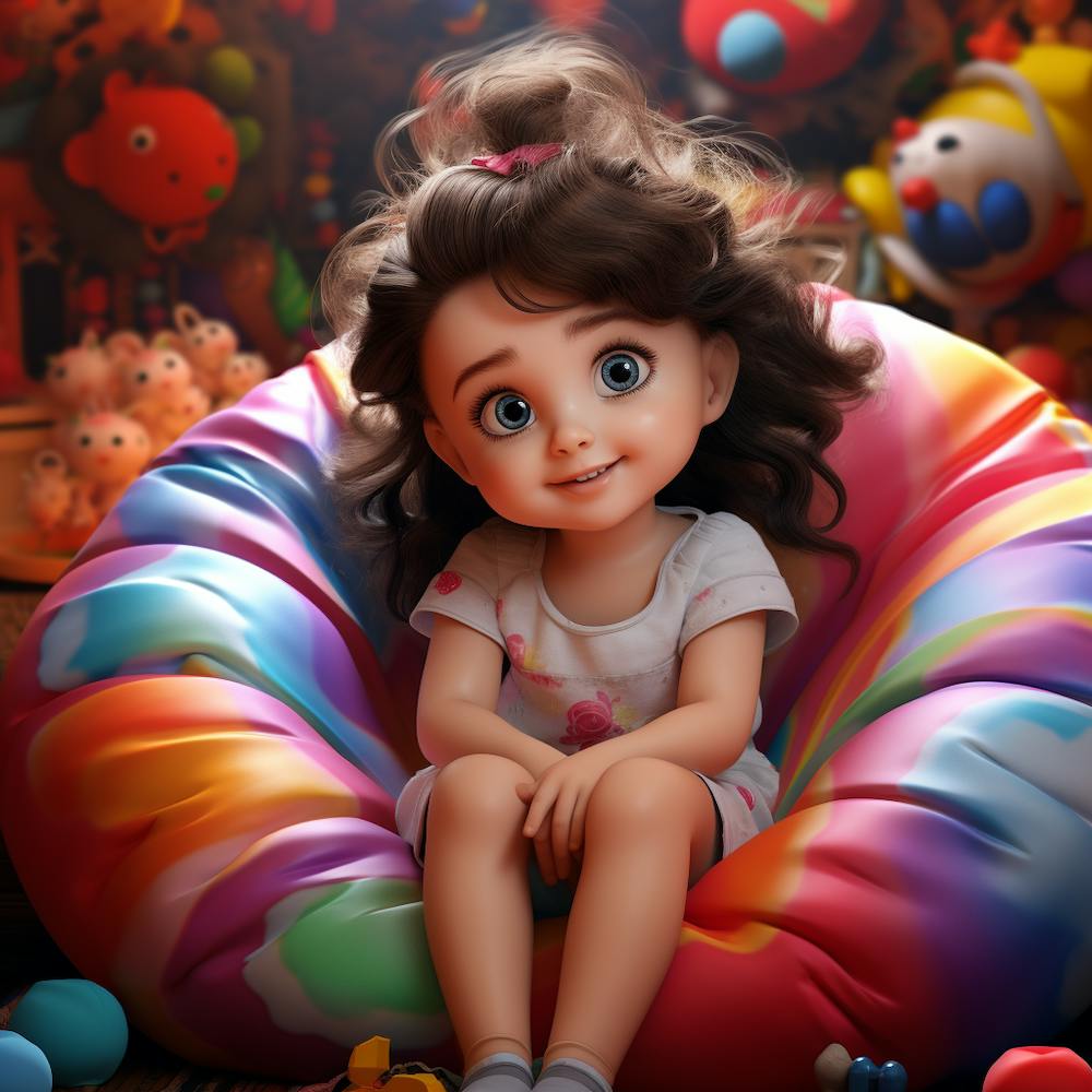 Shivangi Chavda An 3d Art Image Of A Fluffy Little Girl With Bi 87e70924 Fe75 4594 9e0c 4e2093042918