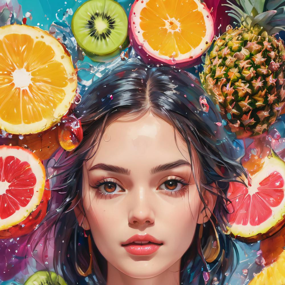 Girl With Fruit
