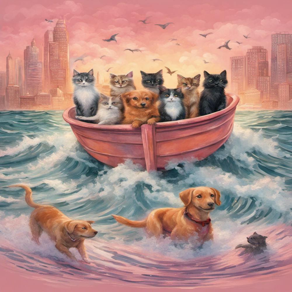 Cats In A Boat 1
