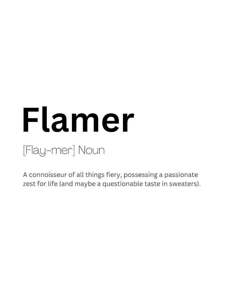 Flamer Definition Meaning 1