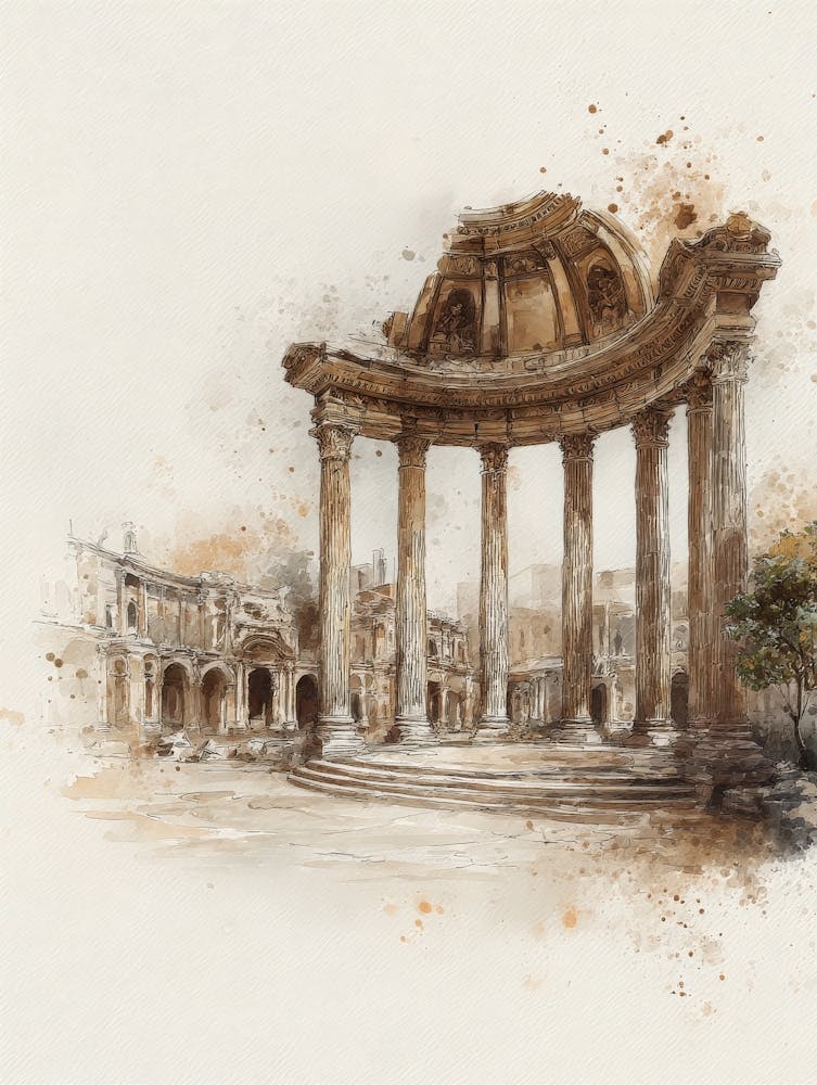 Aihrgdesign Isolated Watercolor Painting Of Italian Renaissan 74cdd908 D808 4fbc 896a Cf8d449b23e2 3