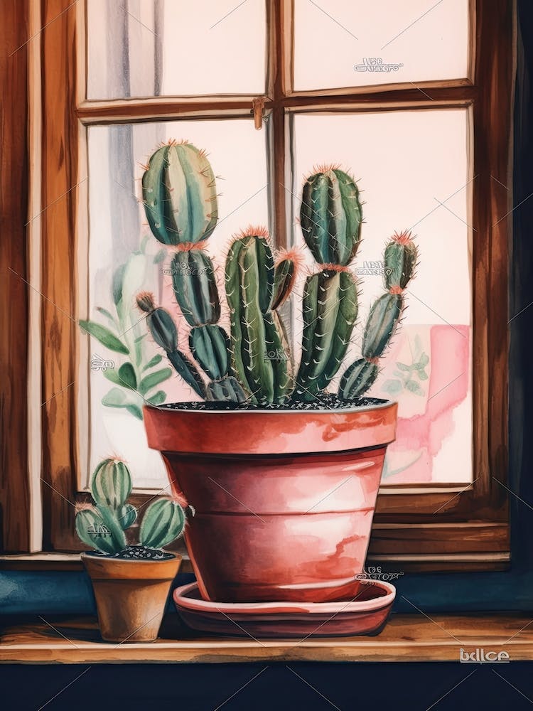 Cactus Window 3