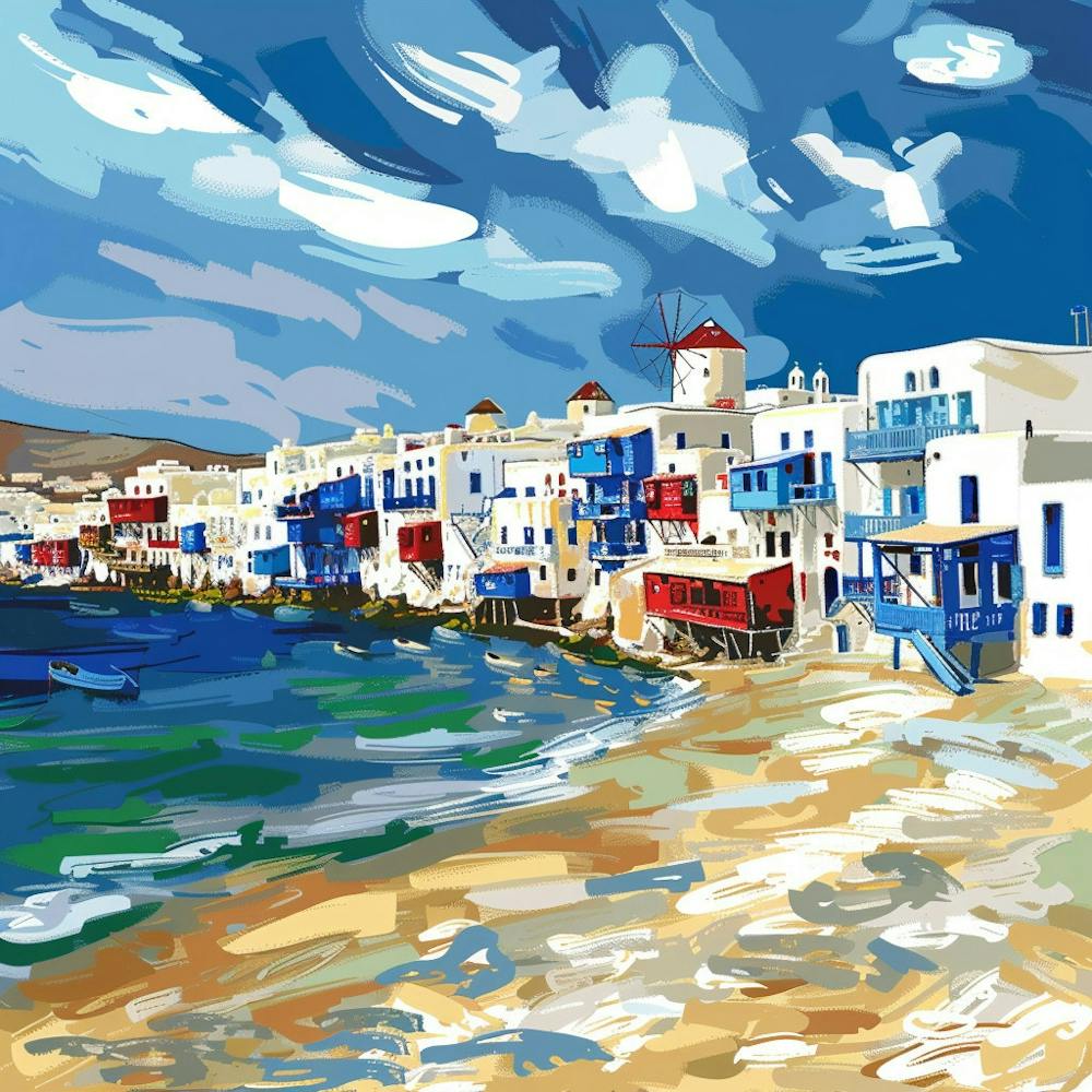 Mykonos Painting