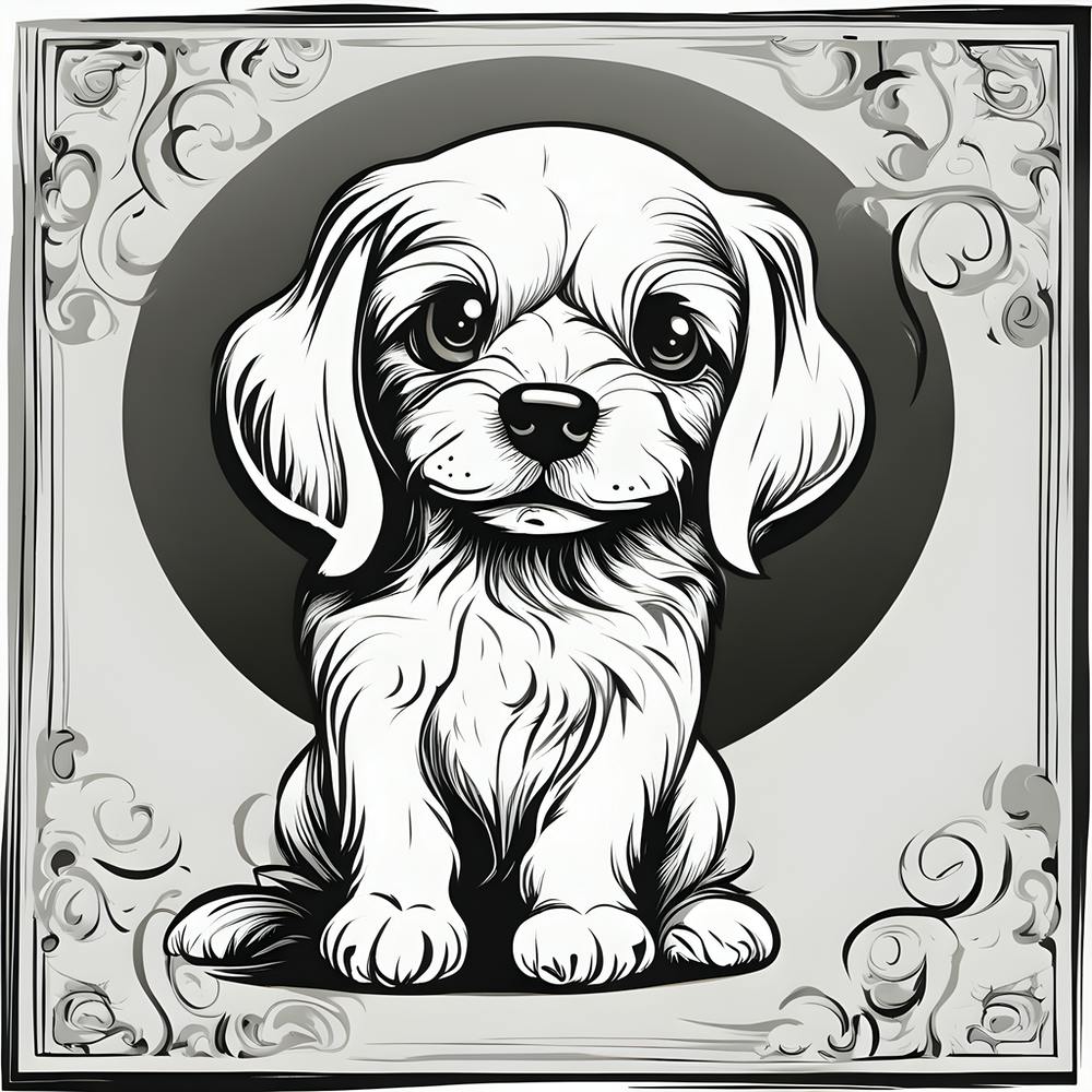 Black And White Dog 1