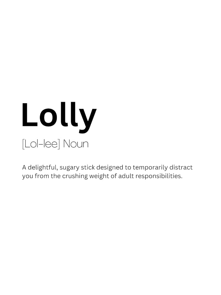 Lolly Definition Meaning