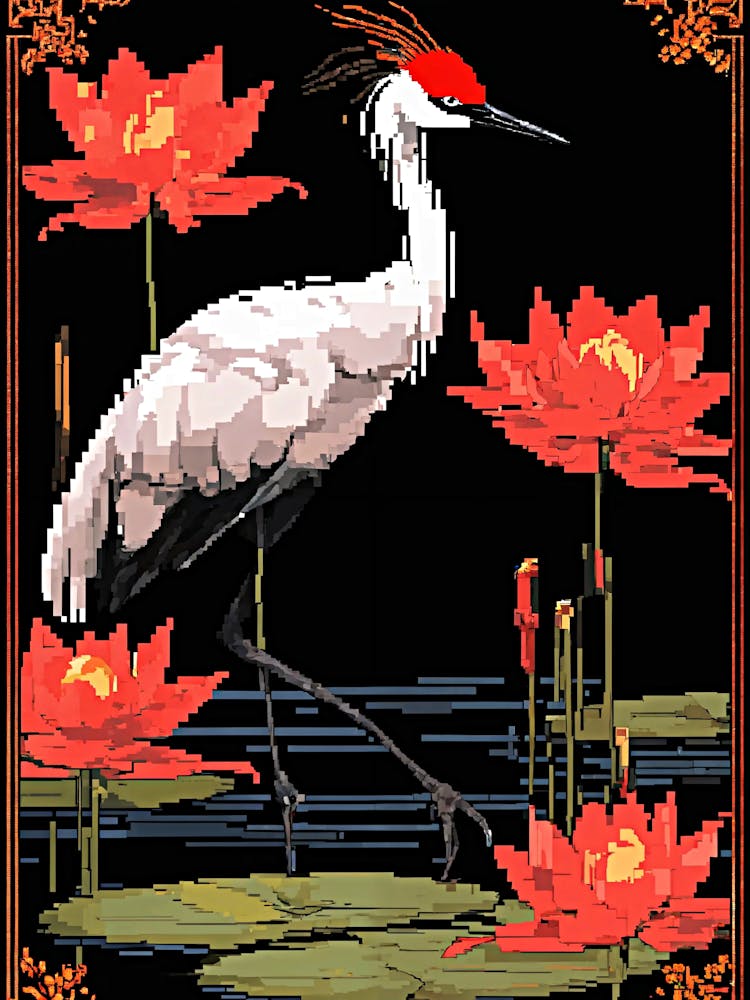 Crane In Water