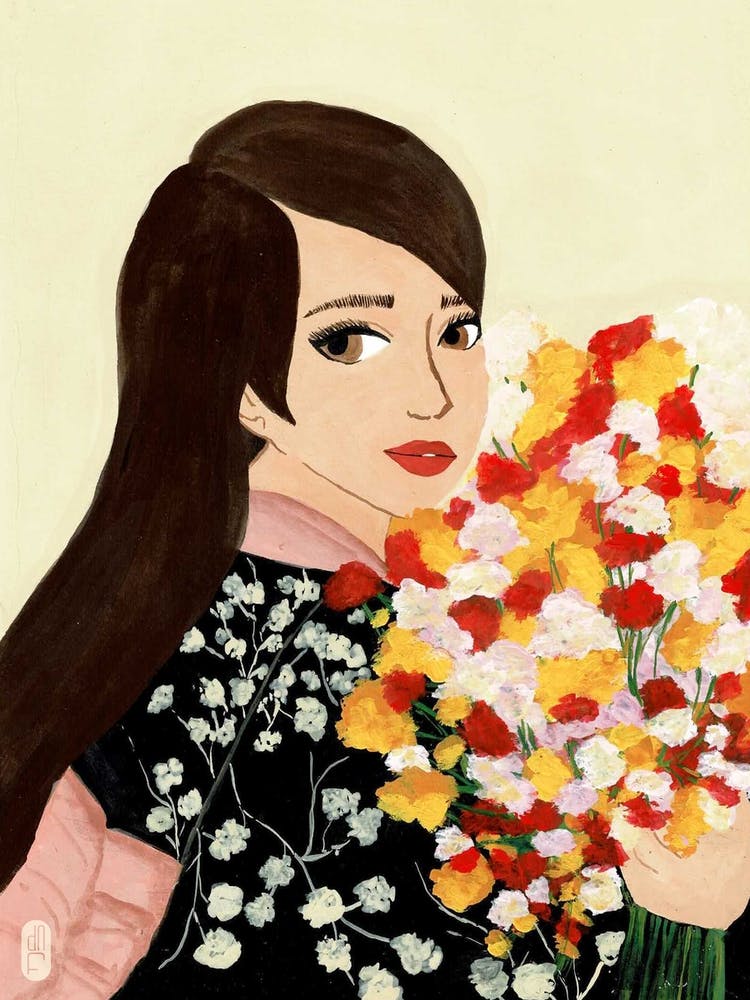 Japanese Woman In Kimono