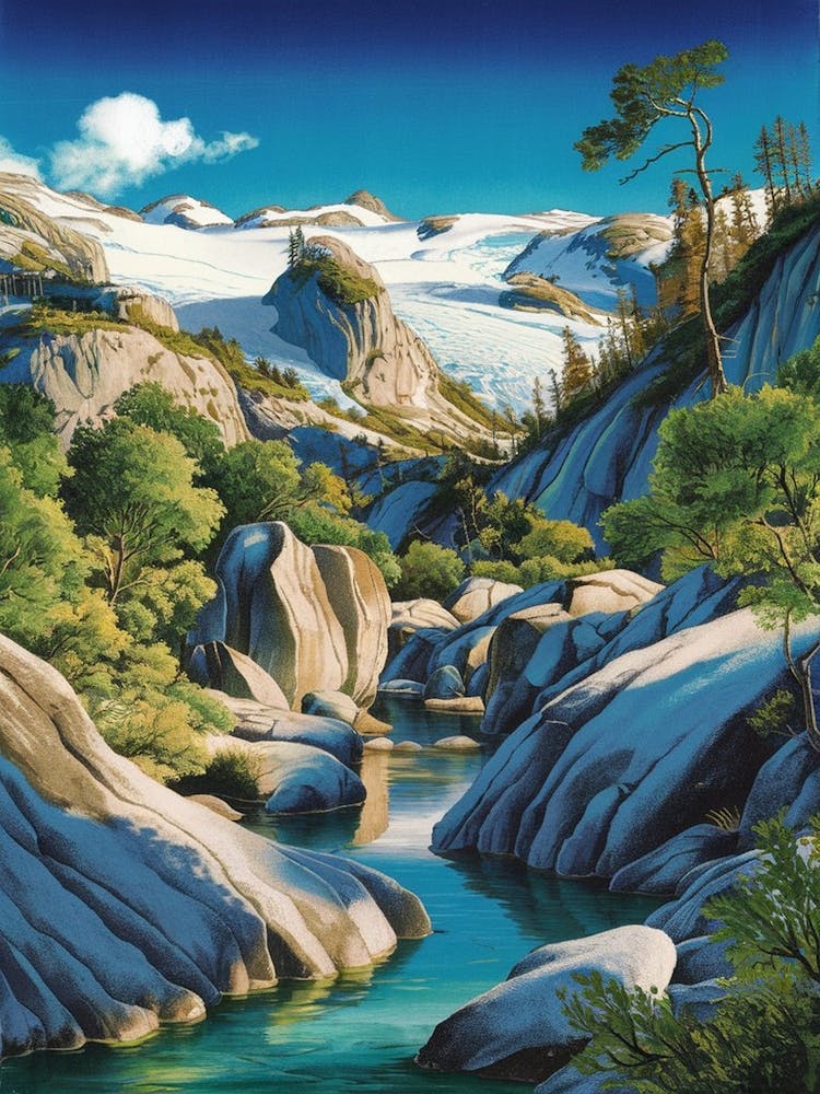 Fluss in den Bergen