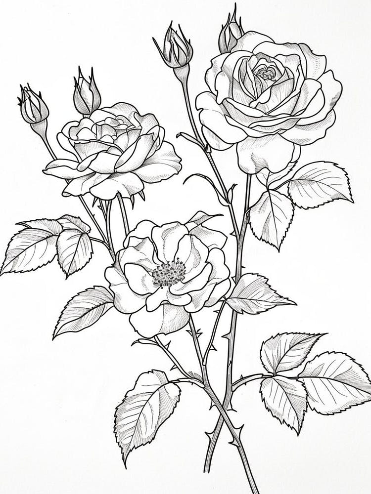 Roses Sketch 22
