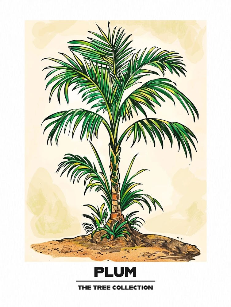 Plum Tree Storybook Illustration 4 Poster