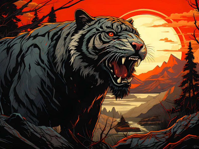 Tiger In The Forest