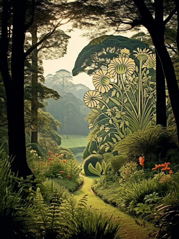 Royal Botanic Gardens Kandy Sri Lanka Henri Rousseau Style 2