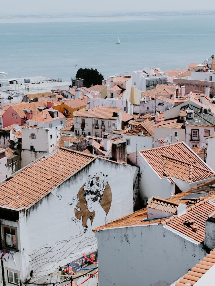 A beautiful view on the city Lisbon