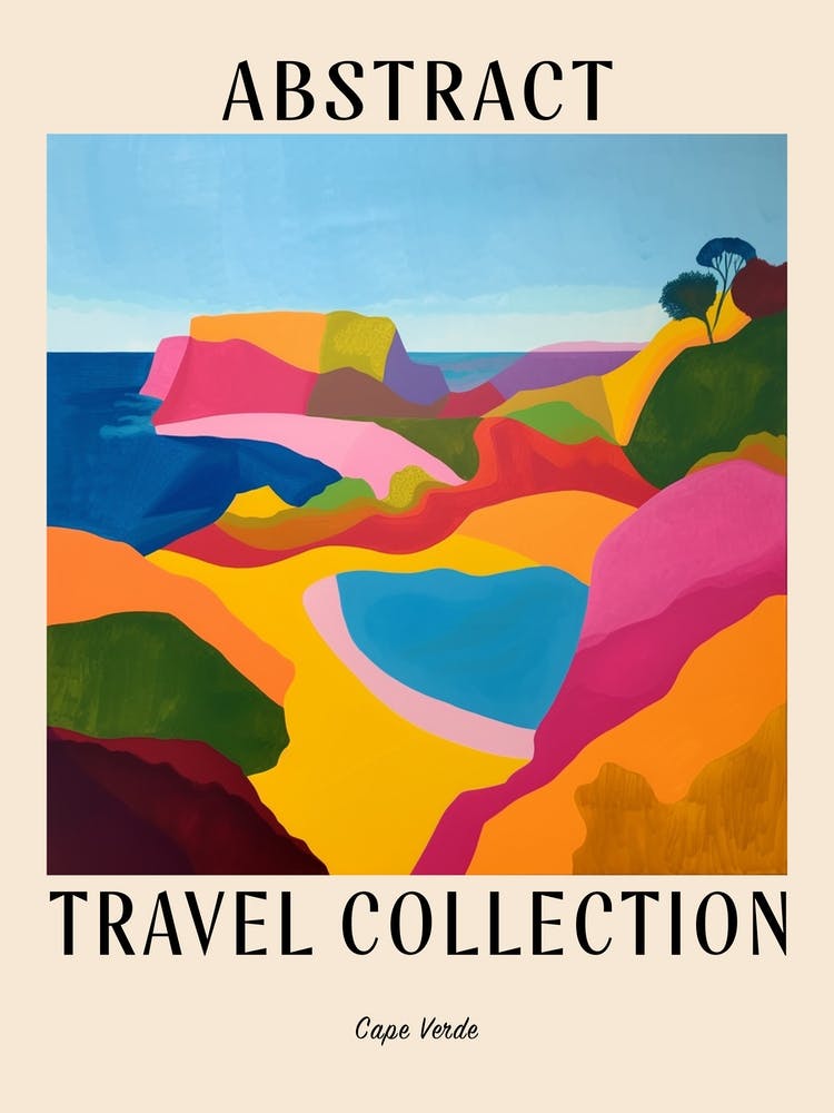 Abstract Travel Collection Poster Cape Verde 1