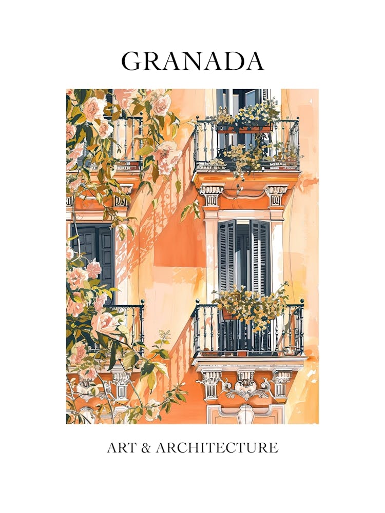 Granada Travel And Architecture Poster 4
