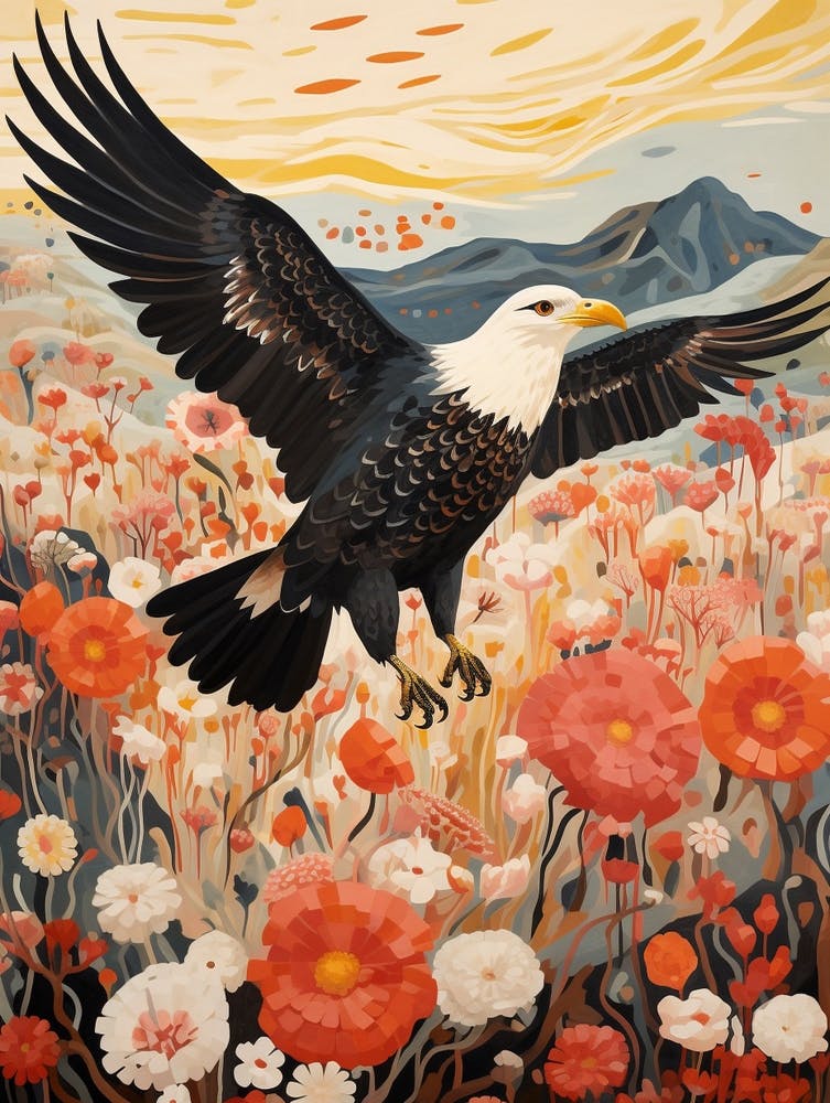 Crested Caracara 4 Detailed Bird Painting