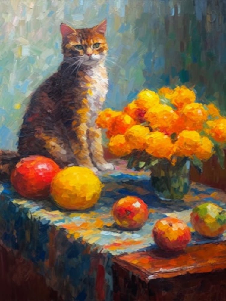 Marigold With A Cat3