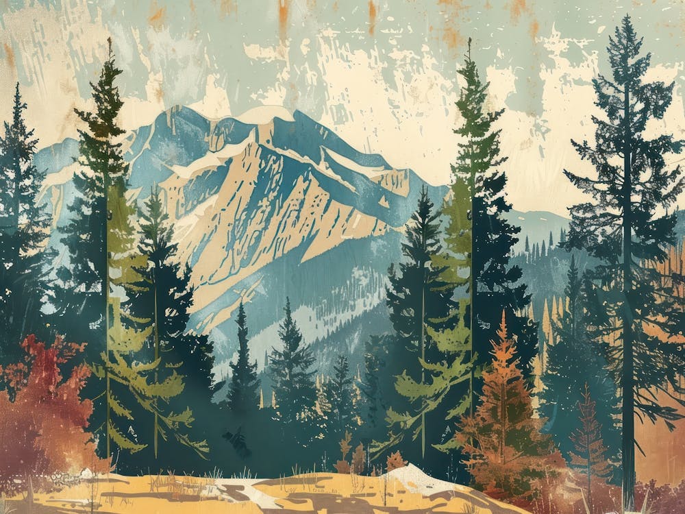 Retro Landscape Illustration 3