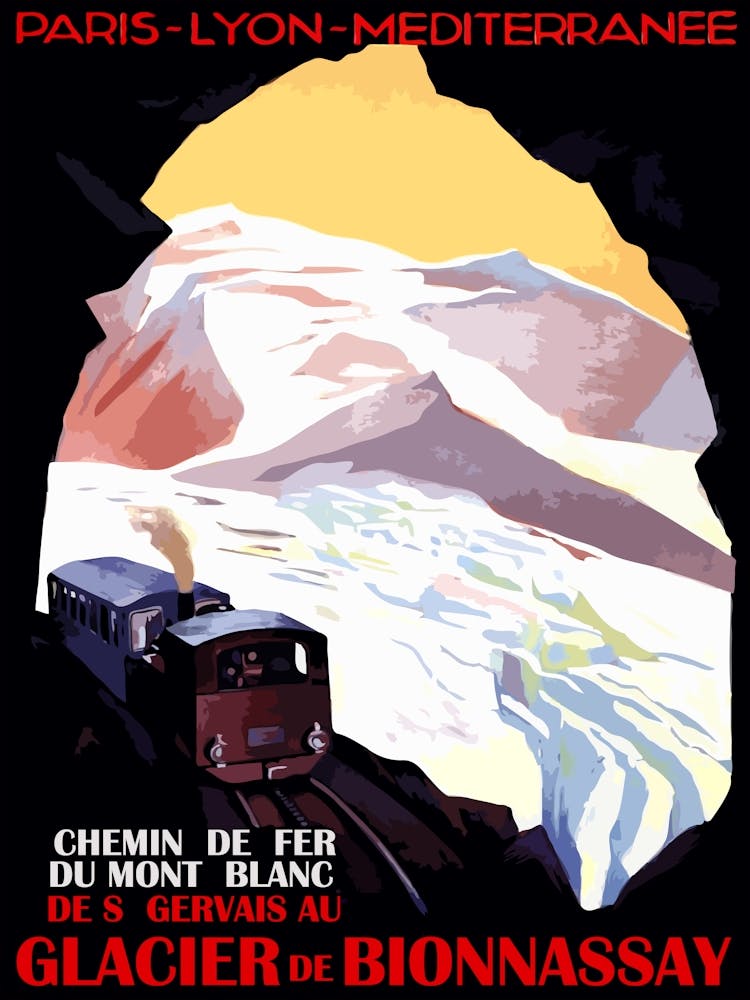 Train In Mont Blanc, France