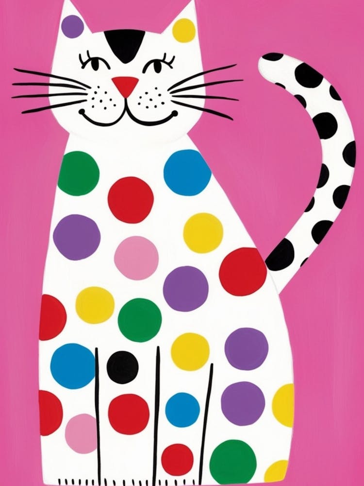 Polka Dot Cat 2