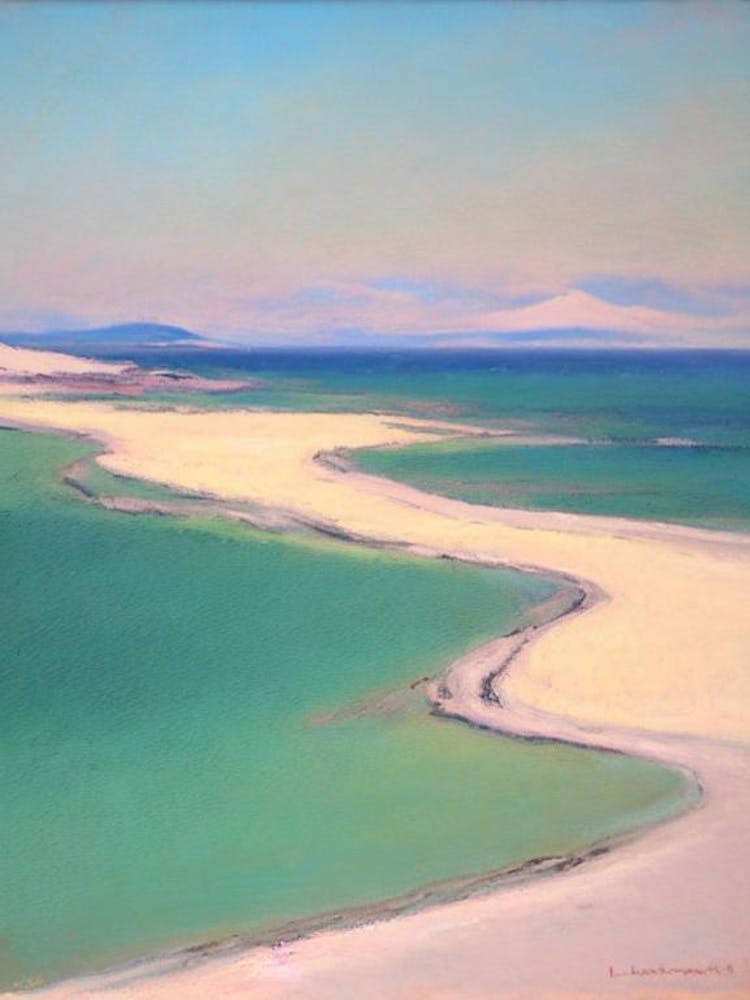 Luskentyre Sands Isle Of Harris Scotland Monet Style