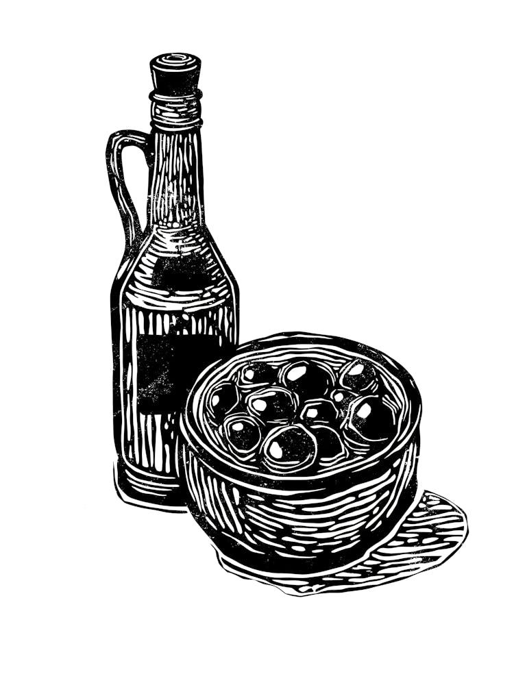Olives In A Bowl