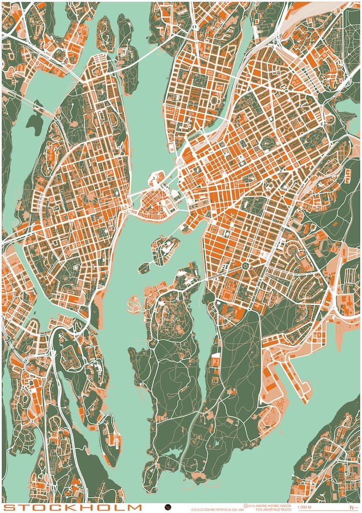Estocolmo Orange Map