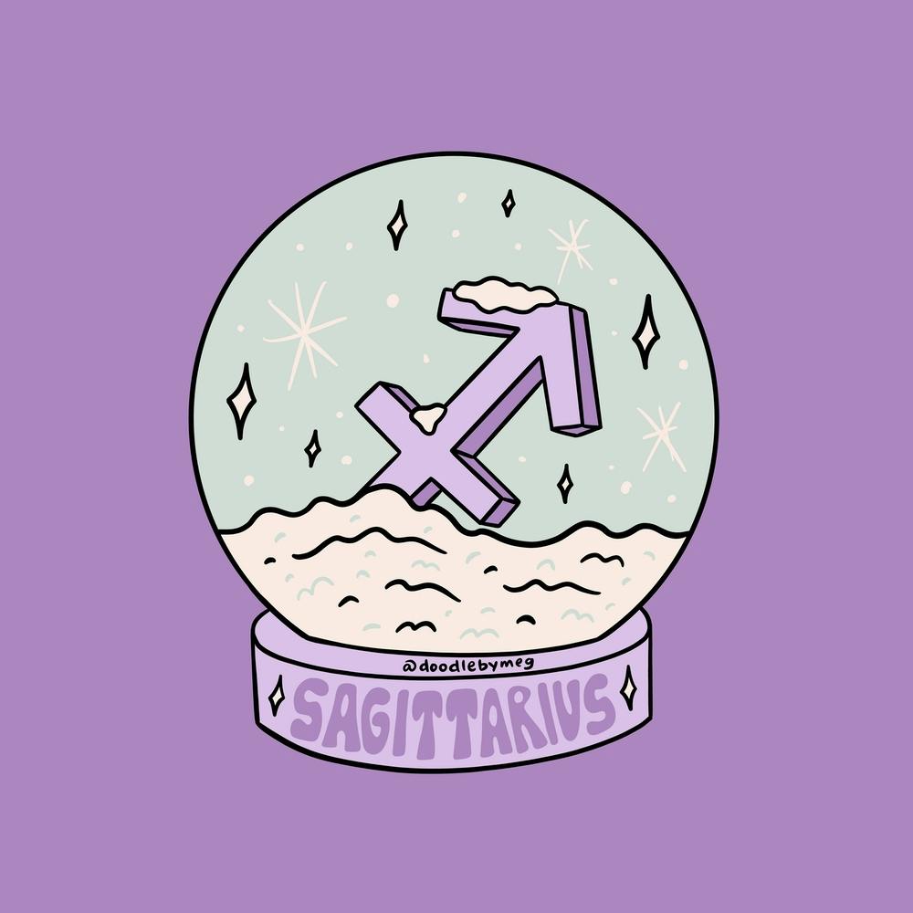 Sagittarius Schneekugel