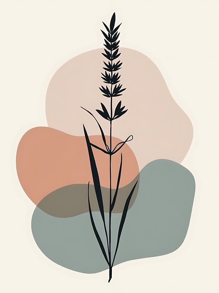 Elegant Foliage with a Dreamy Pastel Glow