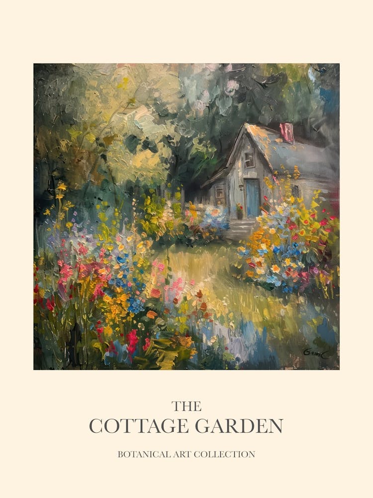 Flower Symphony Cottage Garden Poster 13