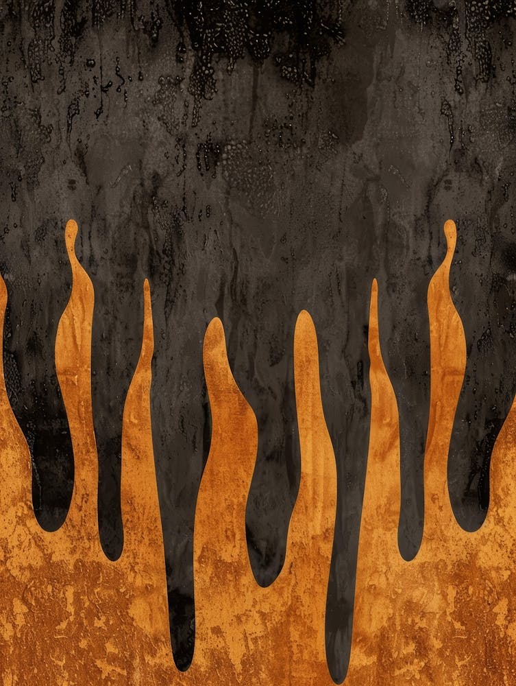 Black And Orange Flames