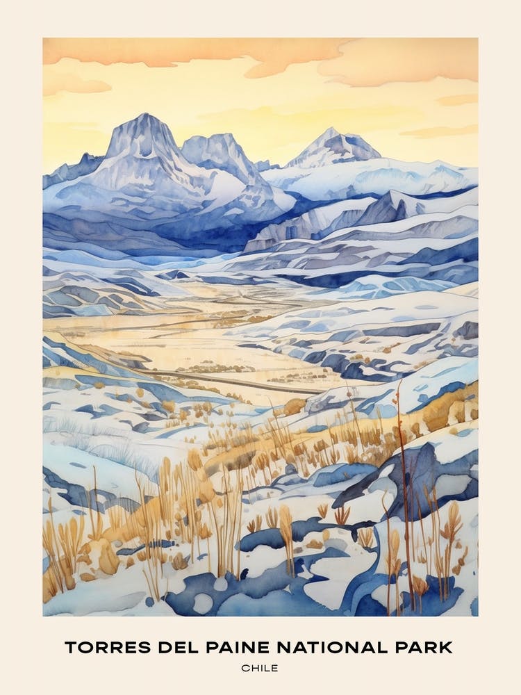 Torres Del Paine National Park Chile 3 Poster