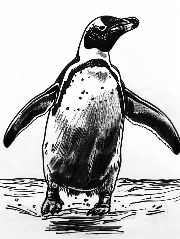 Emperor Penguin Waddling 2