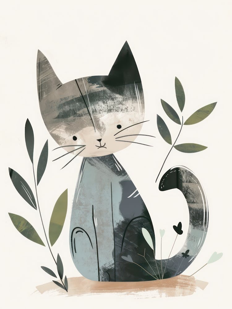 Charming Nursery Kids Animals Kitten 4