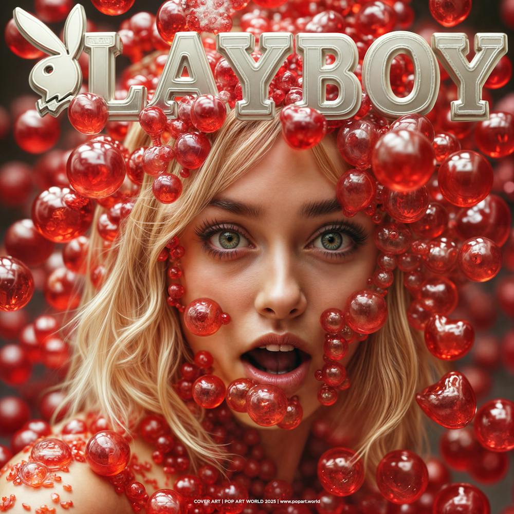 RED PEARLS MODEL | COVER ART | POP ART WORLD 2025