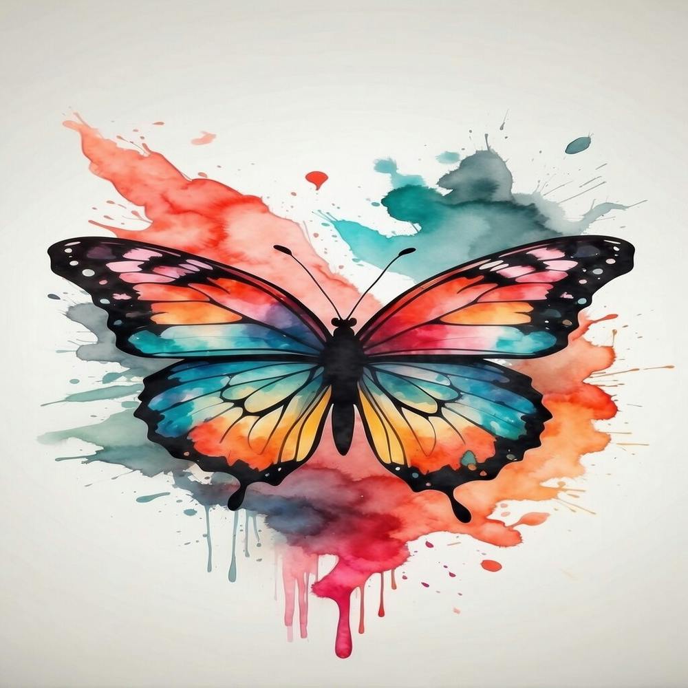 Butterfly Watercolor Painting