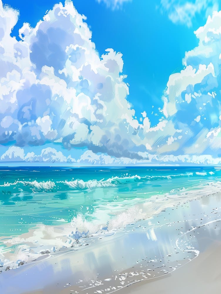 Beach With Clouds