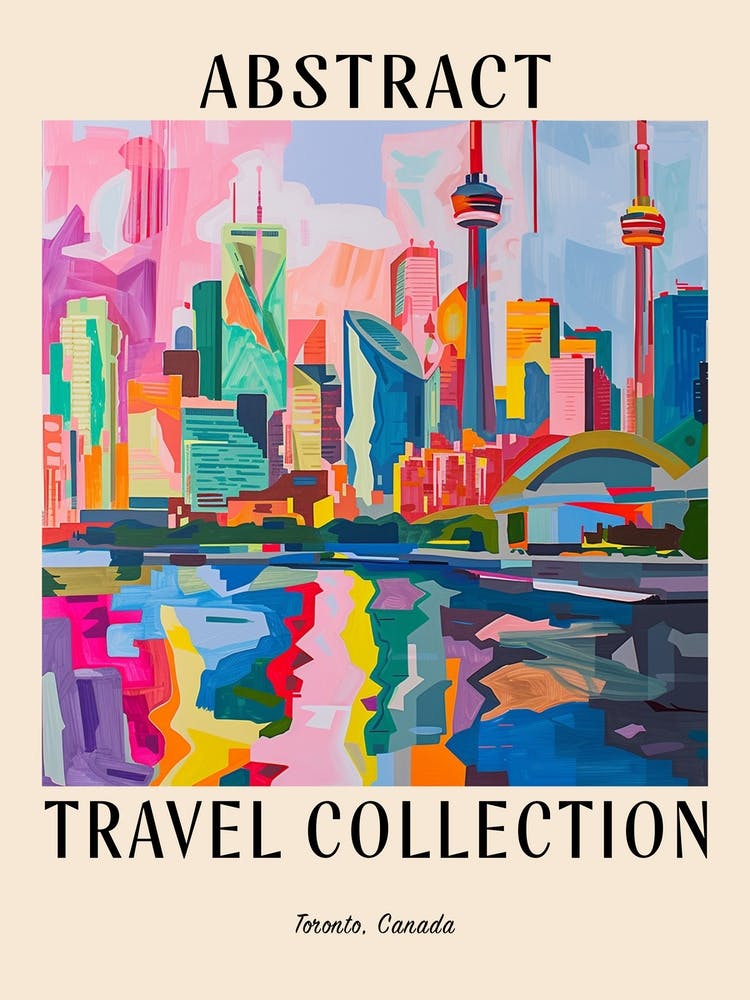 Abstract Travel Collection Poster Toronto Canada 3