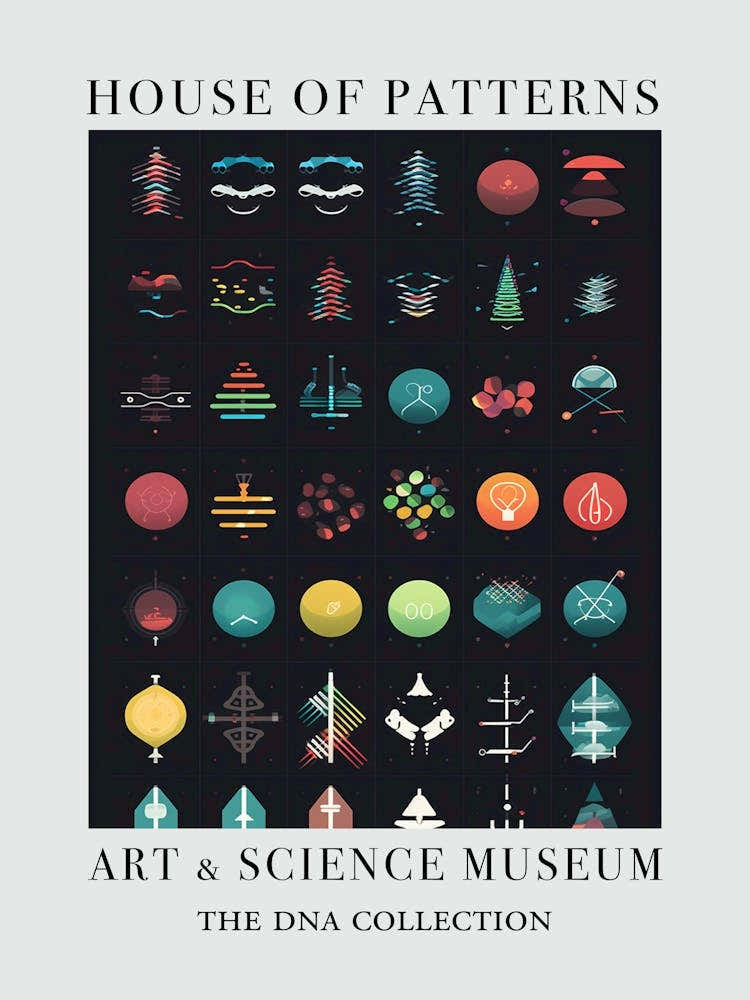 Dna Art Abstract Illustration 4 House Of Patterns