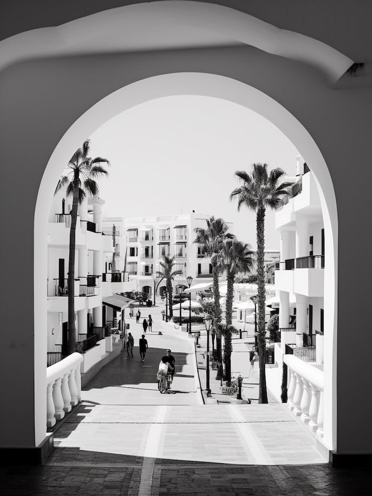 Marbella, Espagne, Photographie Méditerranéenne Noir et Blanc Analogique 4