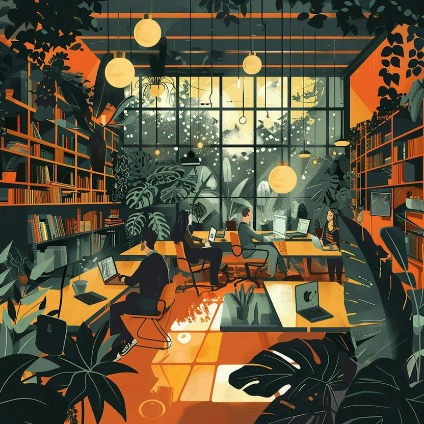 Illustration Of A Library